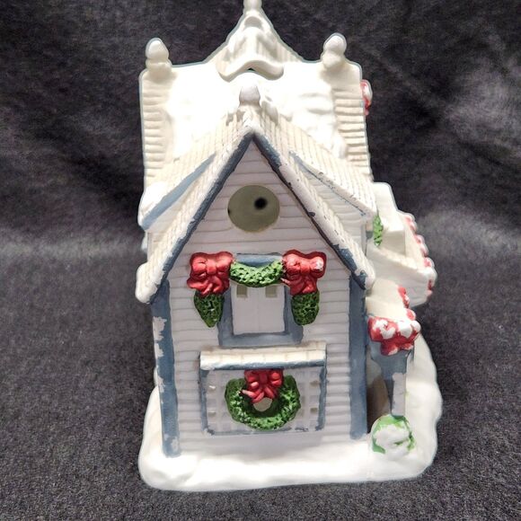 Partylite Tea Lite Candle Holder Retired Village House Candle Shop Vntg PO266 - Picture 2 of 8